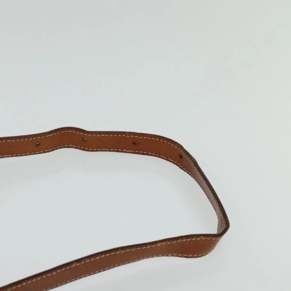 CELINE Macadam Canvas Shoulder Bag PVC Leather Brown Gold Auth 116597 - Picture 9 of 16